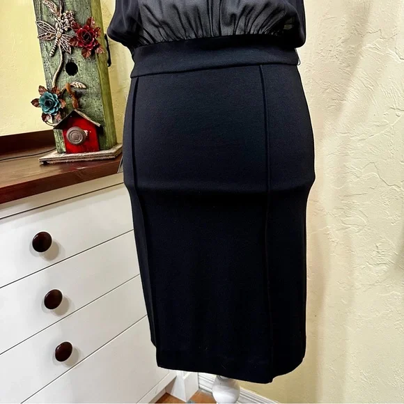 NWT! Bebe Black Blouse Dress - Picture 2 of 7